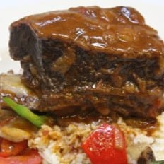 Braised Beef Short Rib.