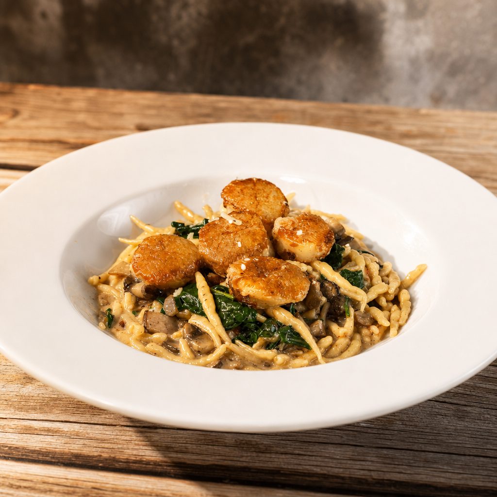 Seared Sea Scallops.