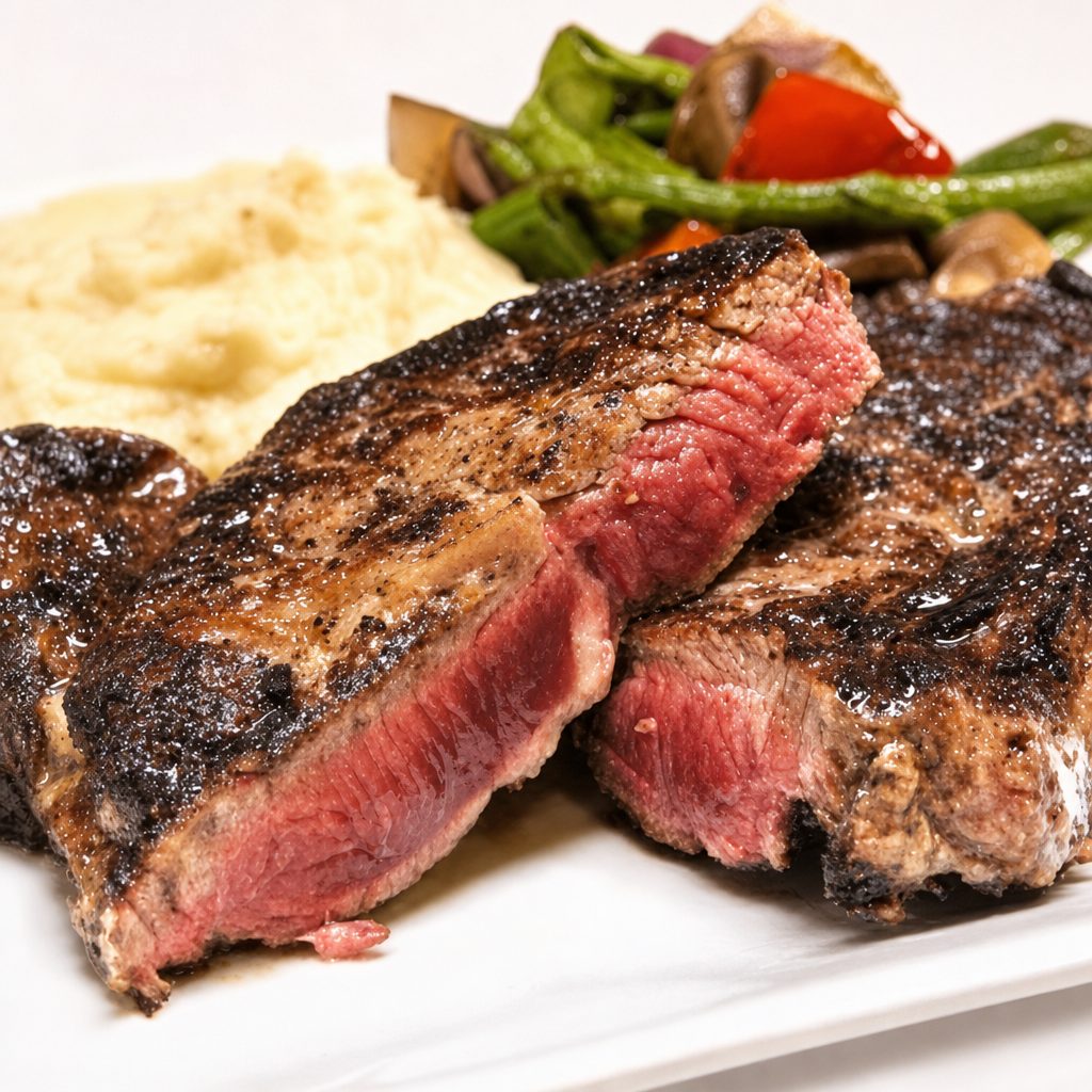 Angus Beef Ribeye Steak.
